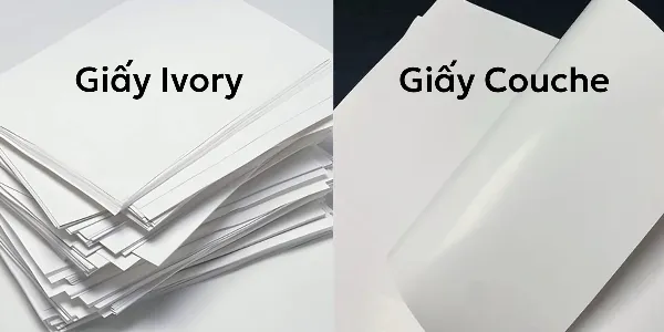 Bề mặt láng mịn và độ trắng sáng vượt trội của giấy Couche là gì khi so sánh với giấy thường