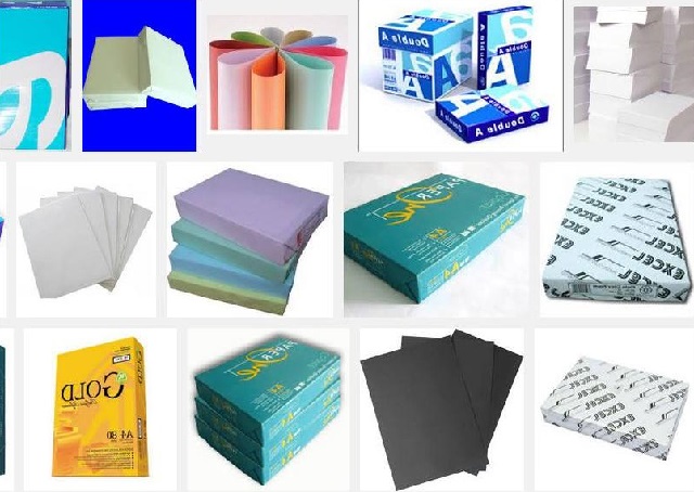 Hình ảnh cận cảnh các mẫu giấy in phổ biến như Couche, Bristol, Kraft để phân biệt các loại giấy in dễ dàng hơn