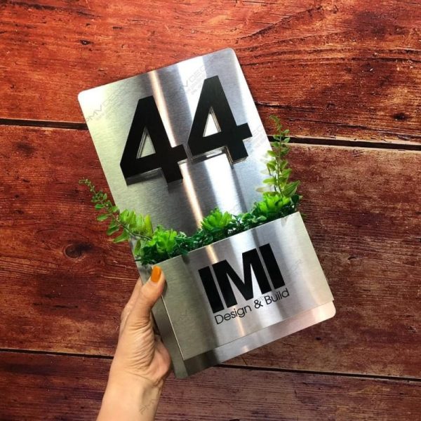 Biển Số Nhà Mica Trắng In UV