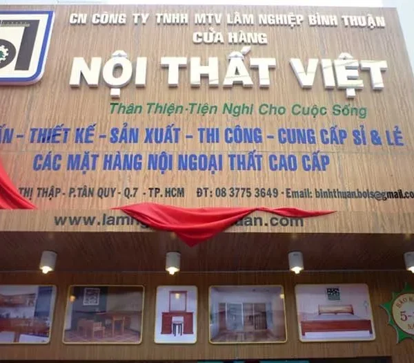 Cac loai bang hieu cong ty noi that pho bien hien nay