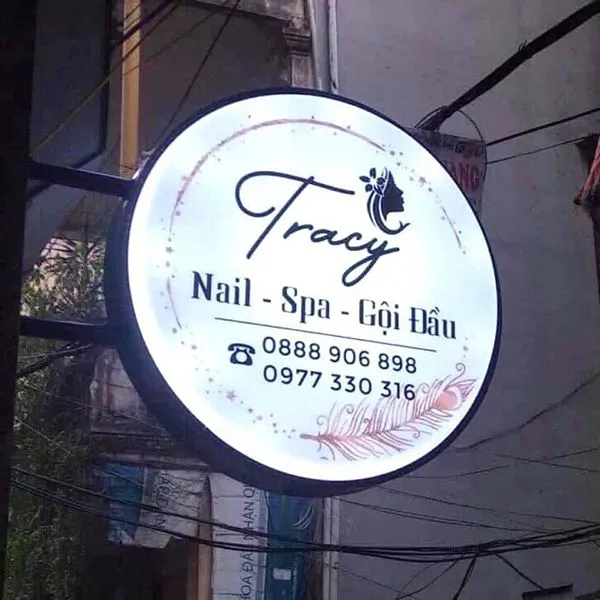 Bảng Hiệu Tiệm Nail Formex Trắng Chữ Nổi LED Cac loai bang hieu tiem nail pho bien tren thi truong