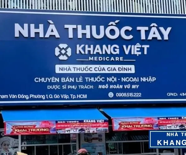 Bảng Hiệu Nhà Thuốc Mica Xanh Lá LED Trắng Cac mau bang hieu nha thuoc dep va pho bien hien nay