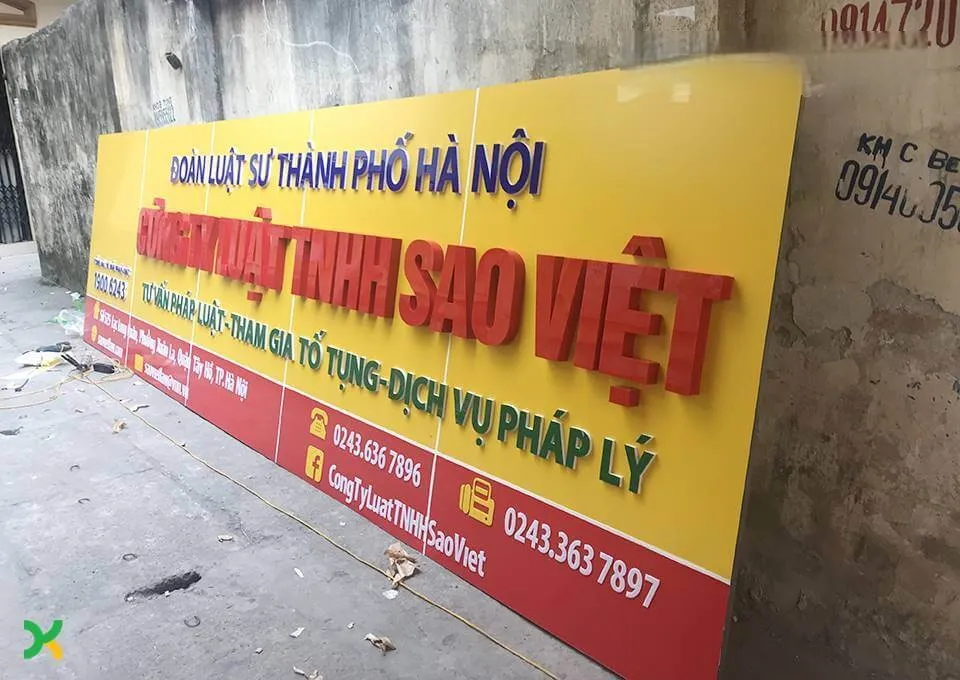 Chữ Nổi Alu Composite Vàng Gương Chu noi alu dang la xu huong duoc ua chuong trong linh vuc quang cao
