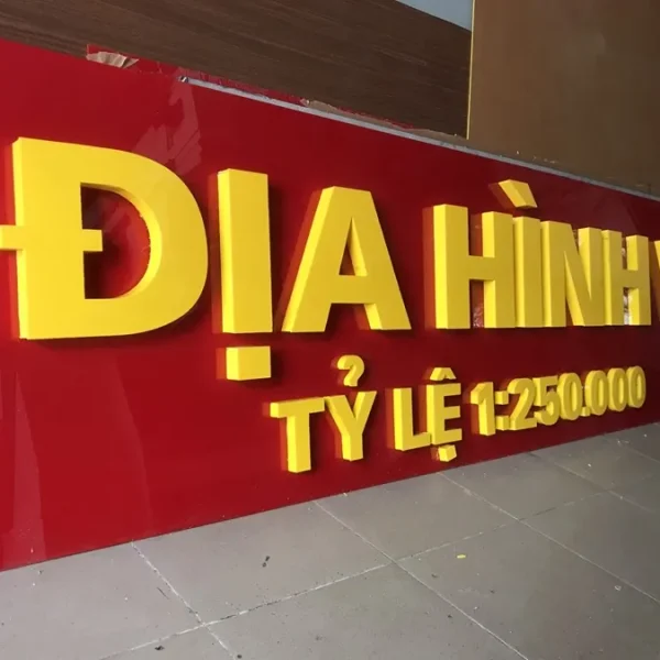 Chữ Nổi Alu Composite Vàng Gương Chu noi alu ngoai troi duoc thiet ke dac biet de chiu duoc cac dieu kien khac nghiet