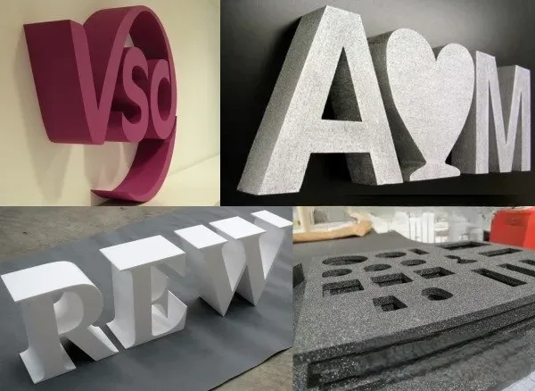 Chữ Nổi Formex 5mm Trắng Cắt CNC Dich vu lam chu noi formex gia re tai TPHCM