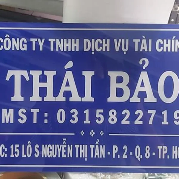 Mot so mau bien cong ty mica dep do Quang Cao 24H thuc hien