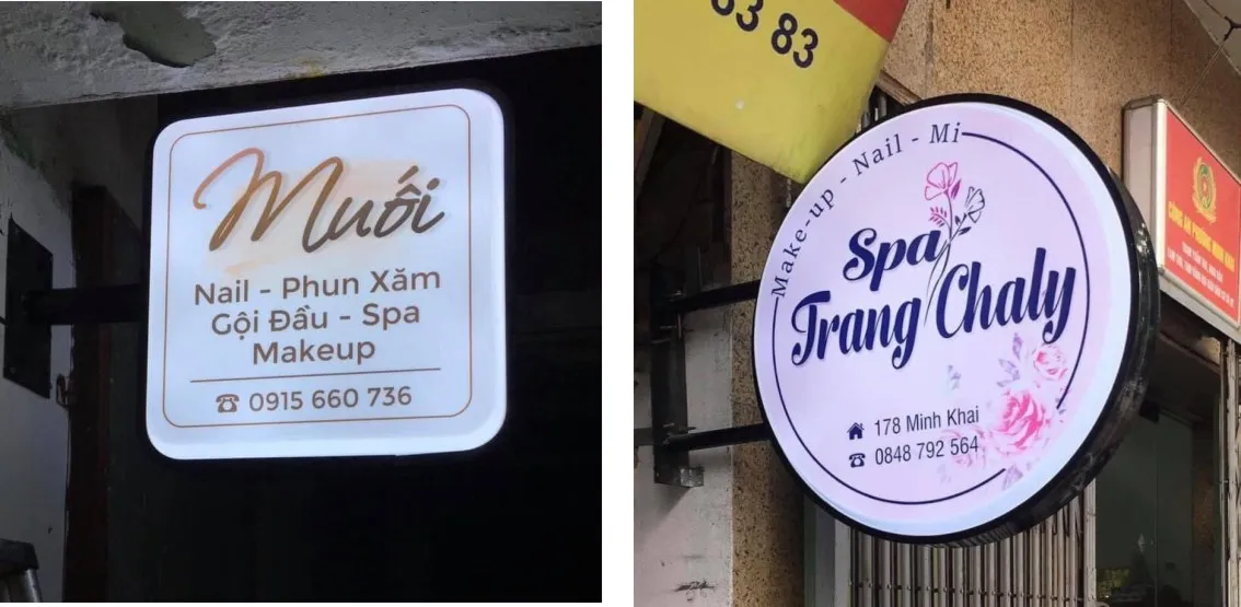 Biển Vẫy Alu Gương Vàng LED Flash 70x50cm Quy trinh lam bien vay alu chuyen nghiep tai Quang Cao 24H