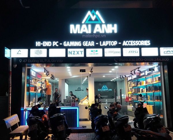 bảng hiệu alu h2 đèn led