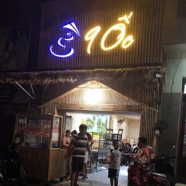 mẫu bảng hiệu bằng tre