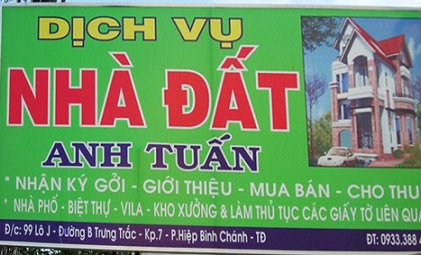 15+ mẫu bảng hiệu công ty Bất Động Sản đẹp, chuyên nghiệp bảng hiệu bằng bạt hiflex bất động sản