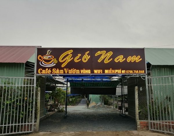 bảng hiệu quán cafe võng