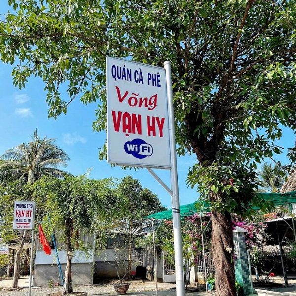 bảng hiệu quán cafe võng