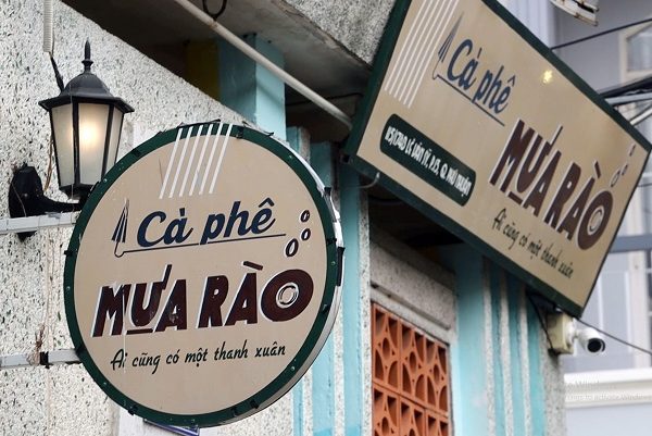 bảng hiệu cafe xưa