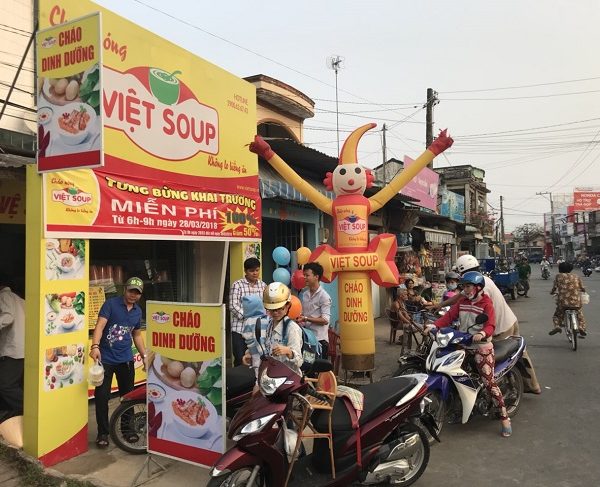 Bảng hiệu quảng cáo cháo dinh dưỡng