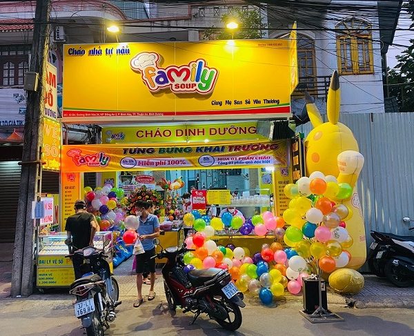 bảng hiệu bán cháo dinh dưỡng