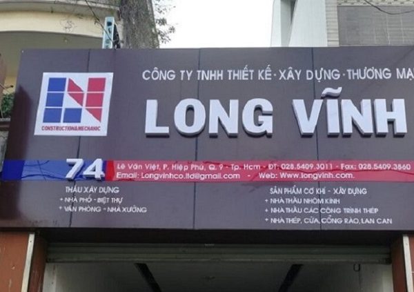 20+ Mẫu Bảng Hiệu Công Ty Xây Dựng Đẹp, Chuyên Nghiệp bảng hiệu công ty xây dựng Mica