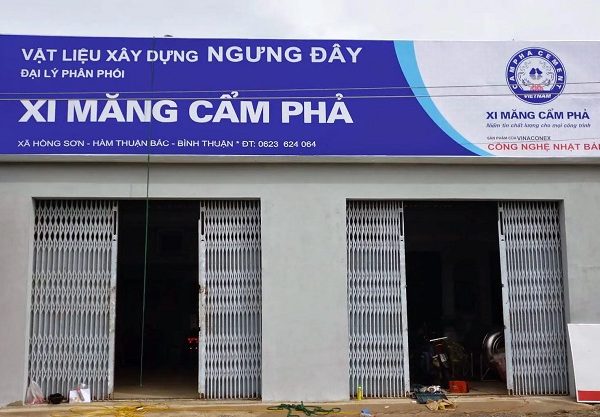 bảng hiệu quảng cáo cửa hàng VLXD