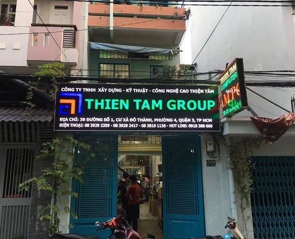 20+ Mẫu Bảng Hiệu Công Ty Xây Dựng Đẹp, Chuyên Nghiệp bảng hiệu led xây dựng