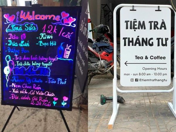 100+ Mẫu Bảng Hiệu Đứng Quảng Cáo Đẹp, Bền, Mới Lạ