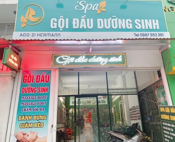 bảng hiệu gội đầu dưỡng sinh đèn led