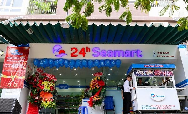 bảng hiệu hải sản tươi sống