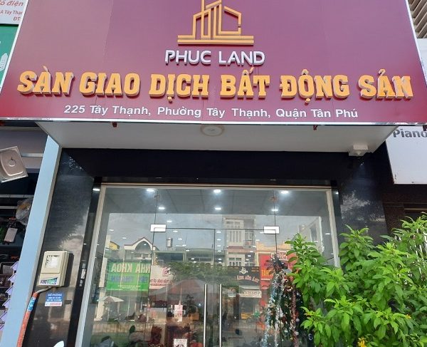bảng hiệu nhà đất mica chữ nỗi