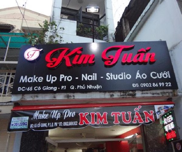 bảng hiệu makeup đẹp