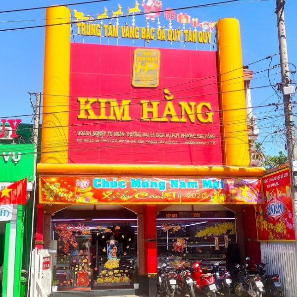 bảng hiệu mica tiệm vàng