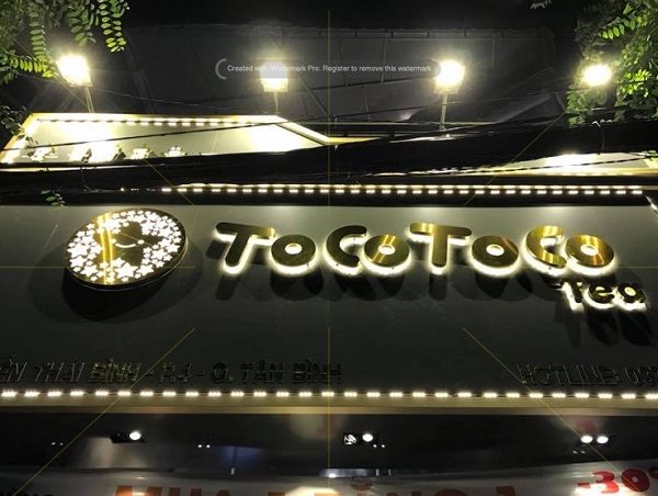 Bảng hiệu Mica H2 giá rẻ, thiết kế ấn tượng