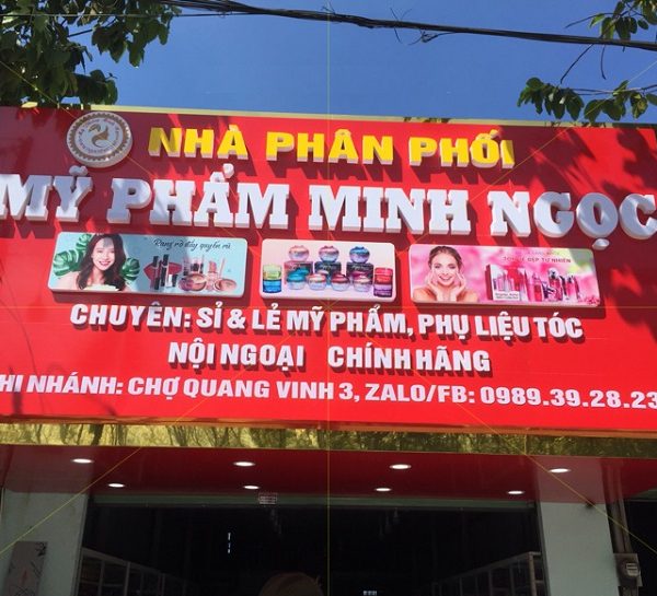 Bảng hiệu mỹ phẩm