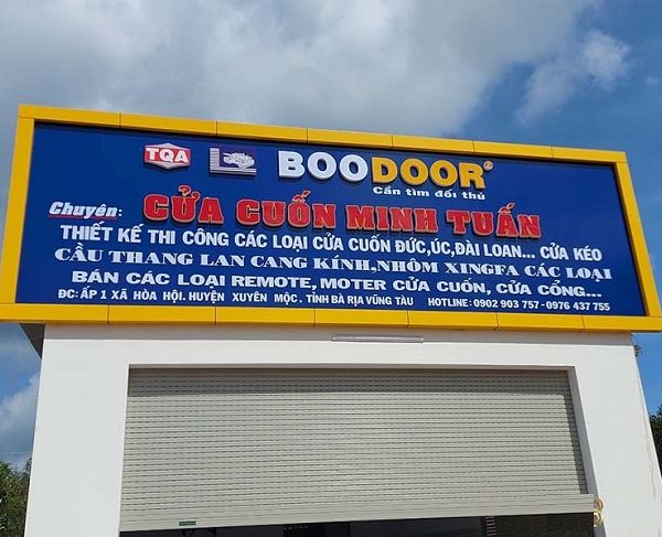 Bảng hiệu nhôm kính alu