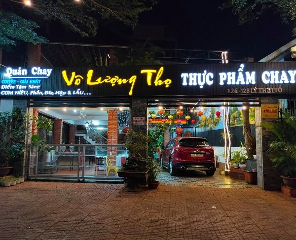 bảng hiệu led quán chay