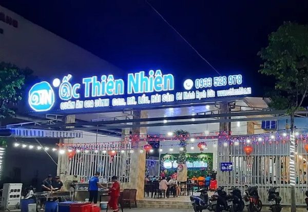 biển hiệu quán Ốc đèn led