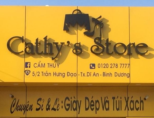 bảng hiệu quảng cáo giày dép