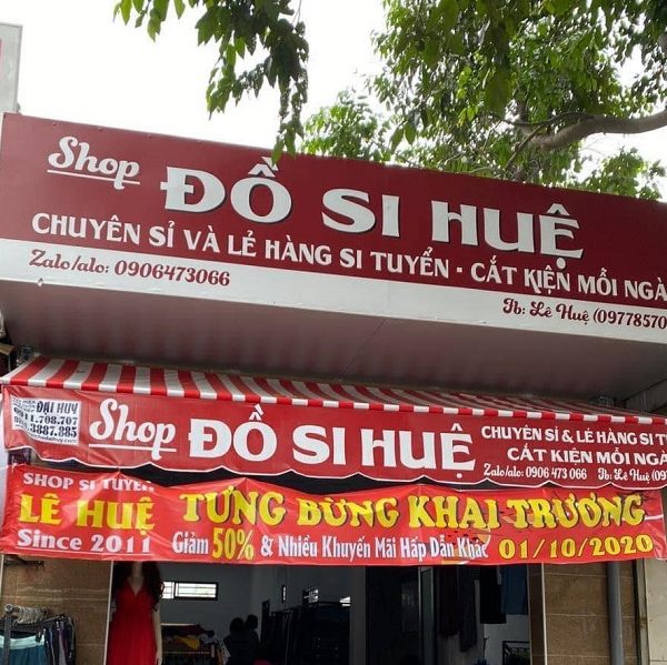 25+ Mẫu Bảng Hiệu Shop Đồ Si, Đồ Cũ Đẹp Ấn Tượng Nhất Bảng quảng cáo đồ si