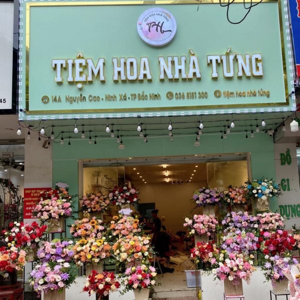 Top 30+ Mẫu Bảng Hiệu Shop Hoa Tươi Đẹp, Tinh Tế Nhất Mẫu biển hiệu cửa hàng hoa