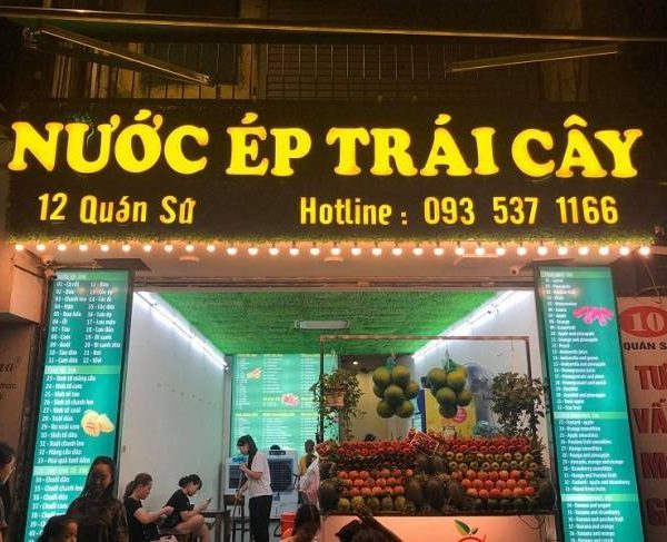 30+ Mẫu Bảng Hiệu Sinh Tố Nước Ép Trái Cây Đẹp, Độc Đáo