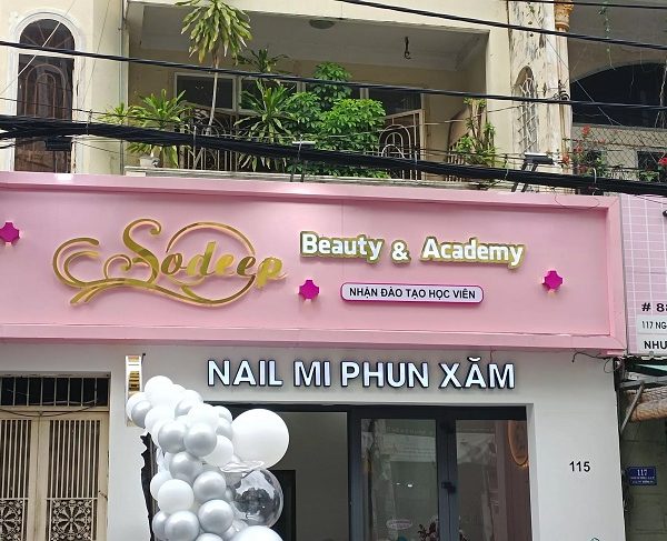 bảng hiệu quảng cáo spa led chữ nổi