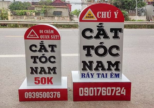 Bảng hiệu cắt tóc nam