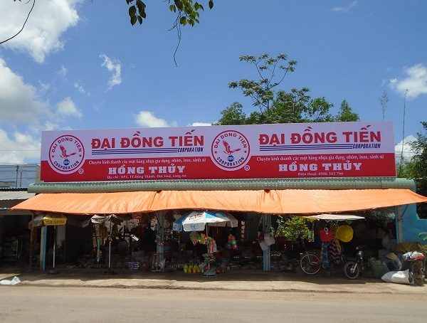 bảng hiệu tole dán decal đẹp