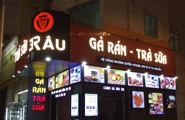 bang-hieu-tra-sua-led bảng hiệu quán trà sữa đèn led