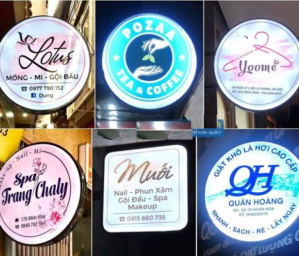 30+ Mẫu Bảng Hiệu Tròn – Biển Vẫy Tròn Đẹp, Độc Đáo