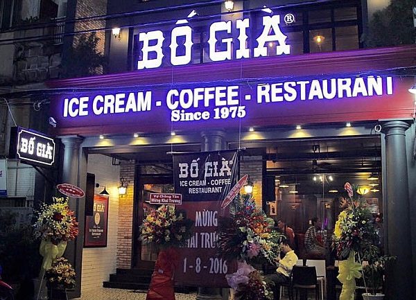 biển quảng cáo kem tươi đèn led