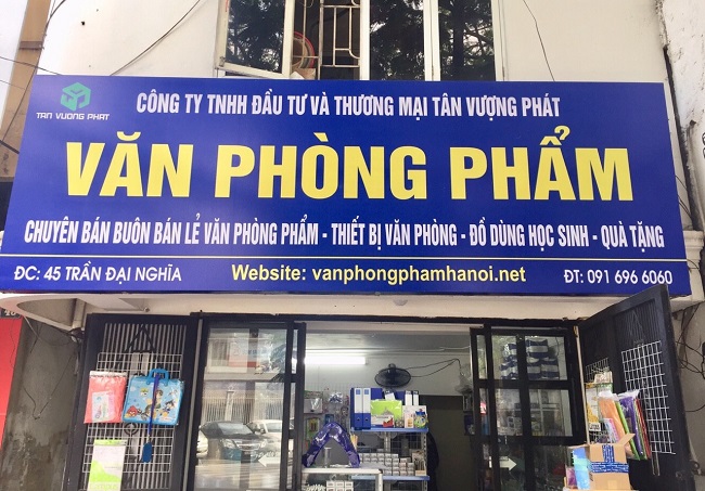 25+ Mẫu bảng hiệu văn phòng phẩm đẹp, hấp dẫn nhất bang hieu van phong pham
