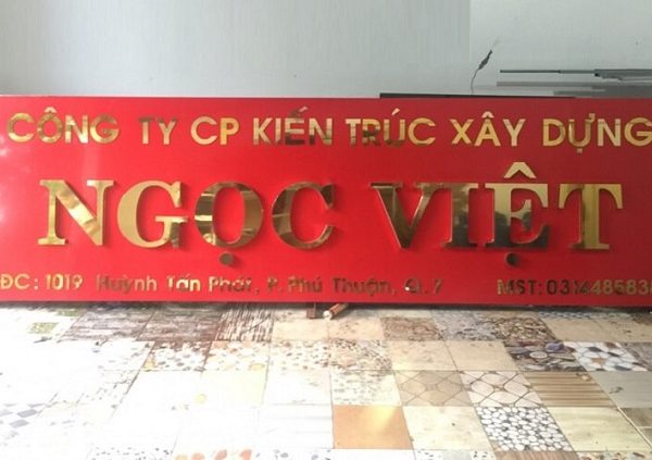 20+ Mẫu Bảng Hiệu Công Ty Xây Dựng Đẹp, Chuyên Nghiệp bảng hiệu xây dựng