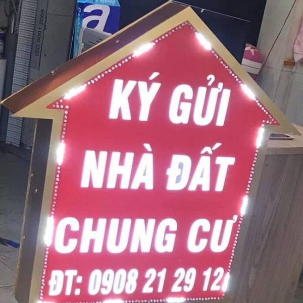 20+ Mẫu bảng hiệu ký gửi nhà đất đẹp, thu hút khách biển nhà đất in kỹ thuật số
