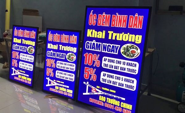 làm biển quảng cáo đứng