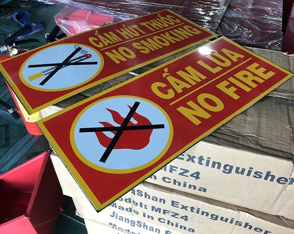 Biển cấm lửa, cấm hút thuốc PCCC