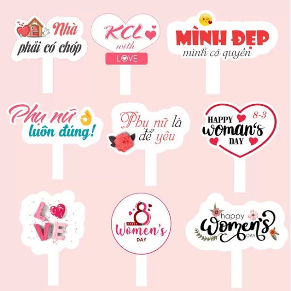 50+ Mẫu bảng Hashtag cầm tay chụp hình đẹp, ấn tượng biển cầm tay chụp ảnh 8/3