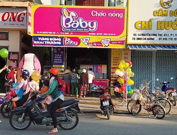 biển cháo dinh dưỡng đẹp